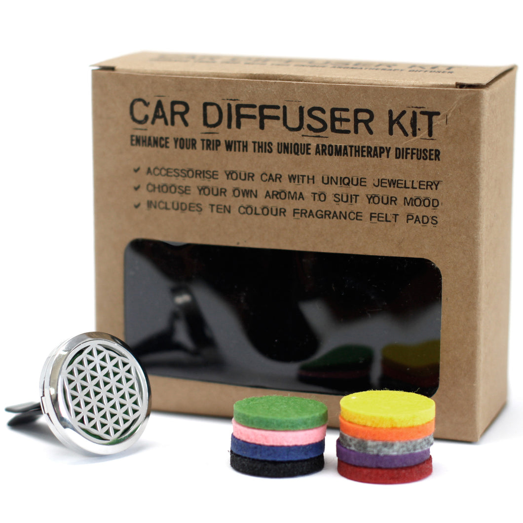 Aromatherapy Car Diffuser Kit - FLOWER OF LIFE